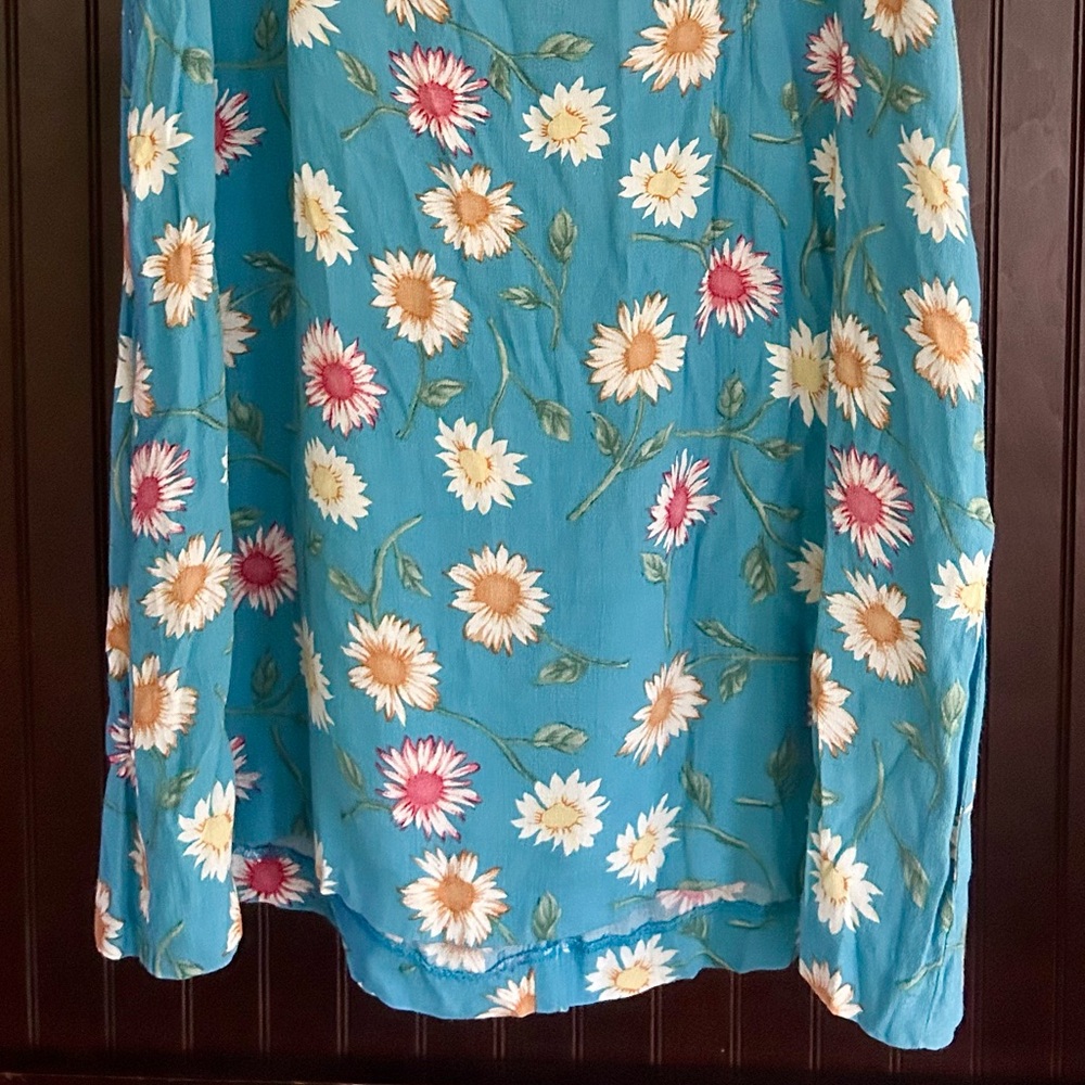VINTAGE TELLURIDE CLOTHING CO 90s Daisy Mini Sun Dress Retro Floral Coquette | 8 - Picture 5 of 11
